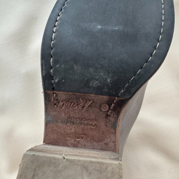 Marsell Grey Leather Boots, size 37 - Picture 2 of 4